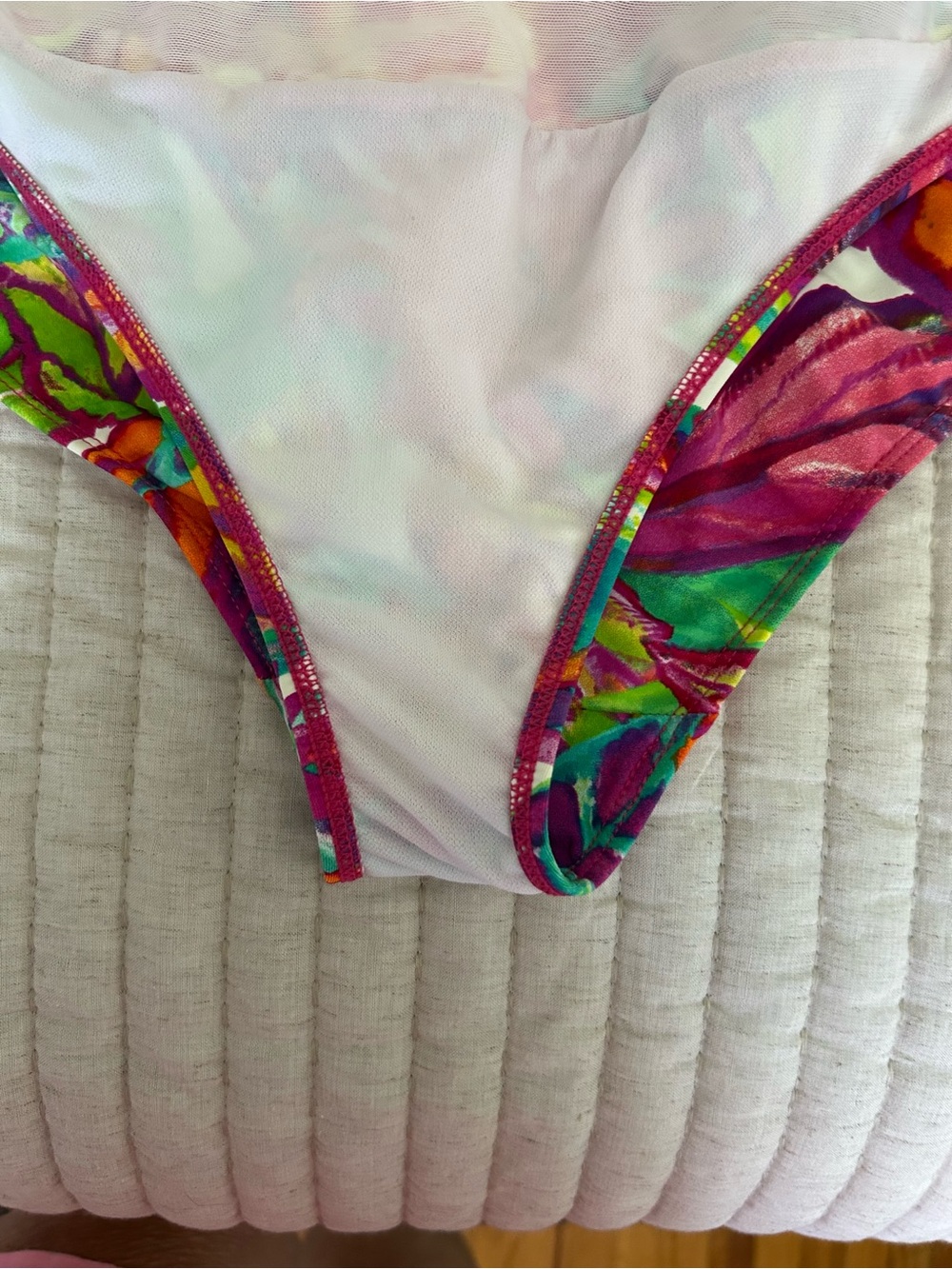 Ralph Lauren Multi Color Tropical Halter One-Piece Swimsuit - Picture 8 of 11